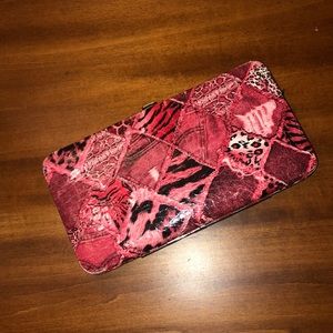 Pink Print Clutch/Wallet